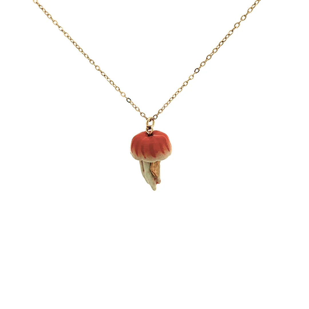 Porcelain Jellyfish Pendant