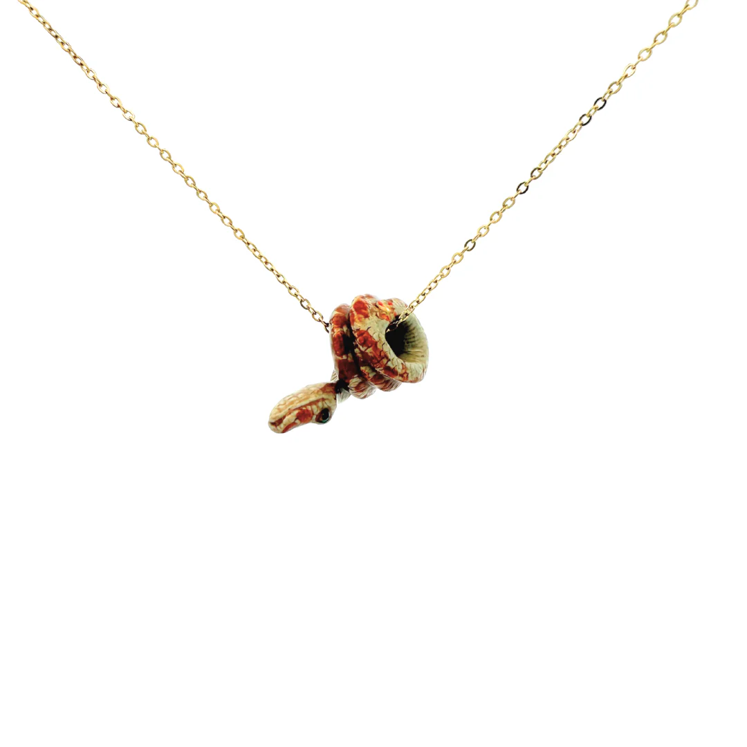 Porcelain Python Pendant