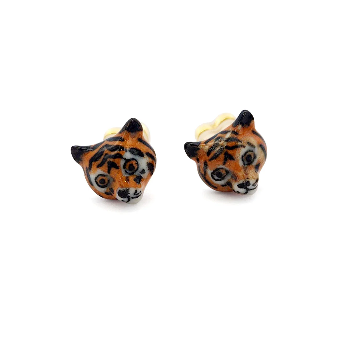 Porcelain Tiger Studs - Image 2