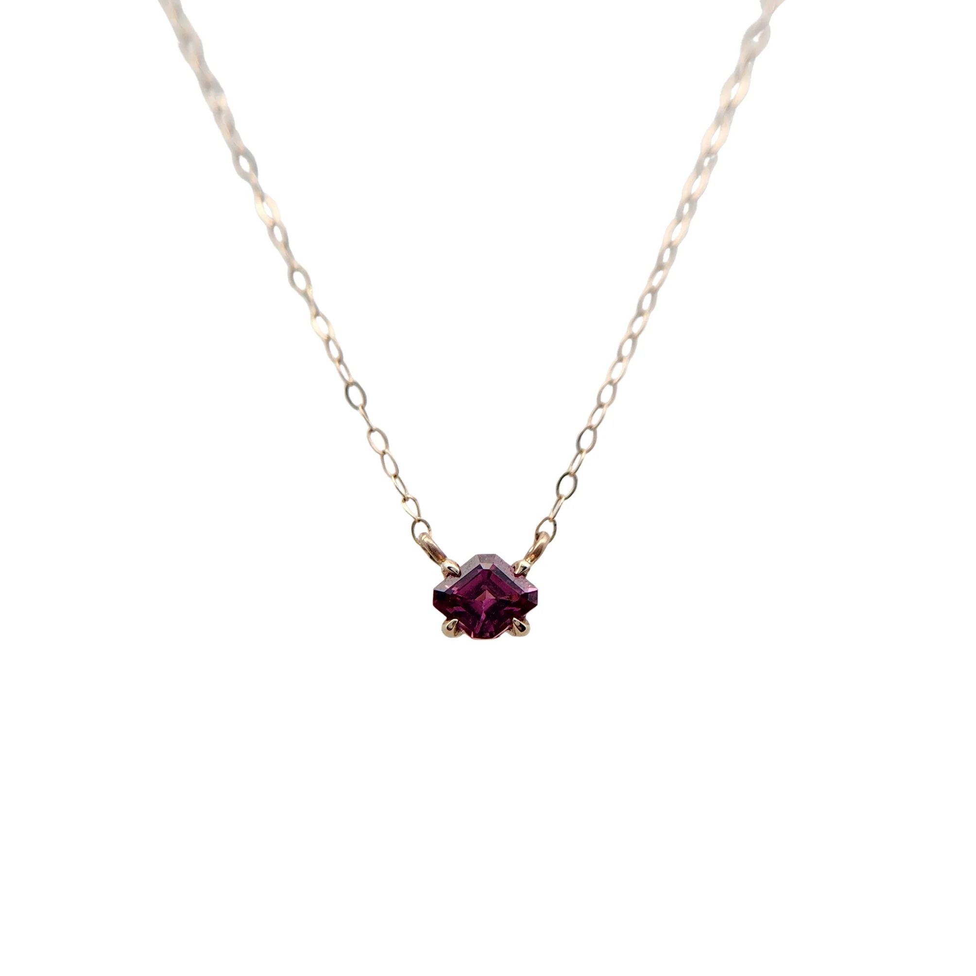 Rhodolite Lozenge Pendant - Image 3