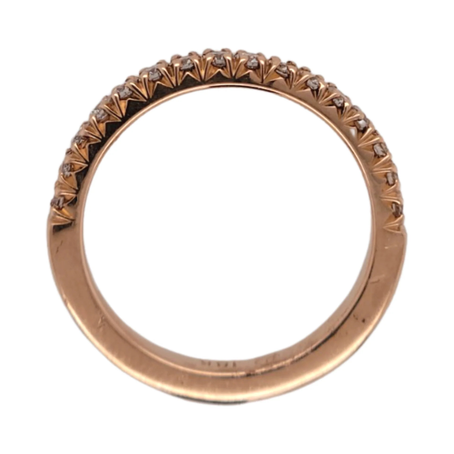 Rose Gold Diamond Eternity Band - Image 3