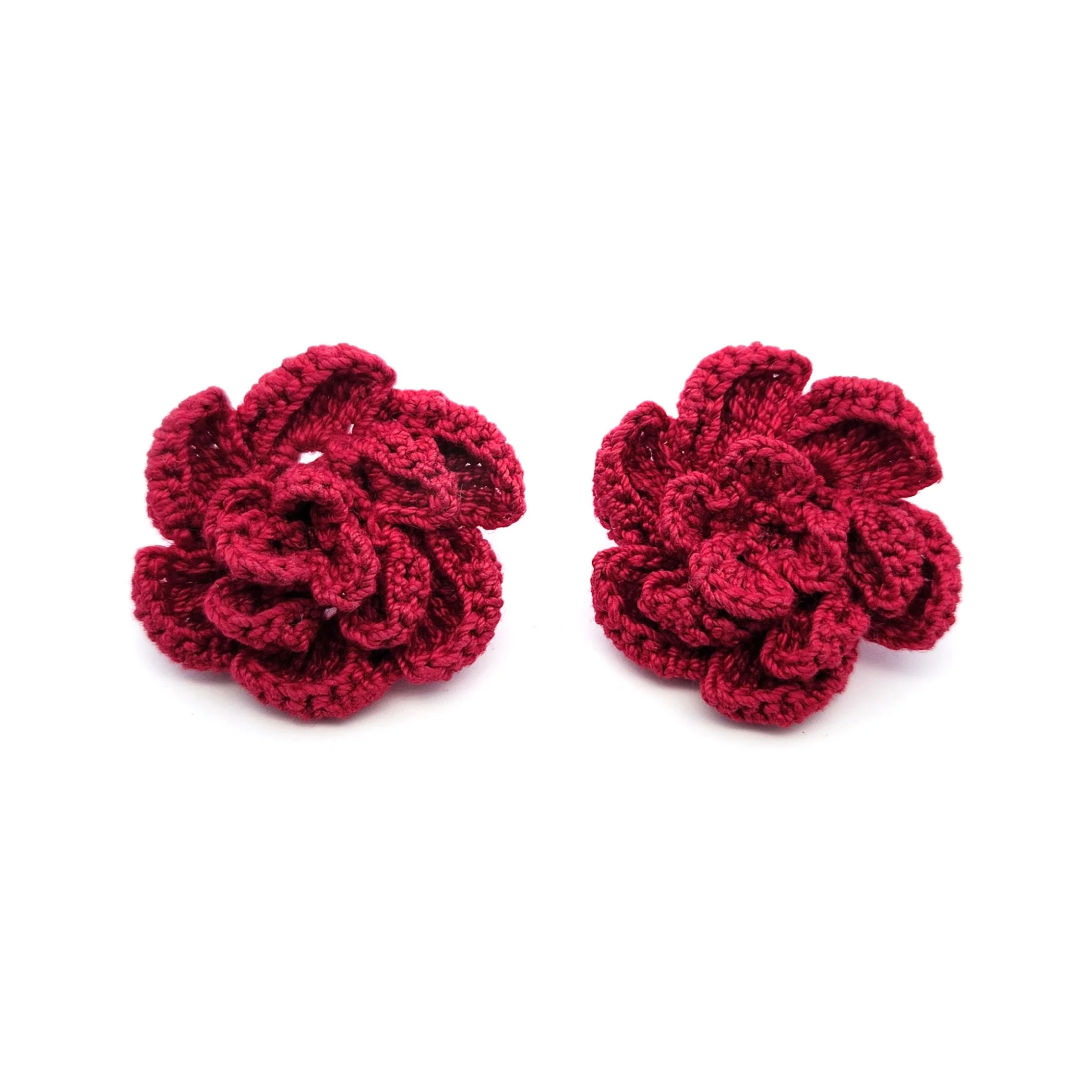 Roses Embroidery Earrings