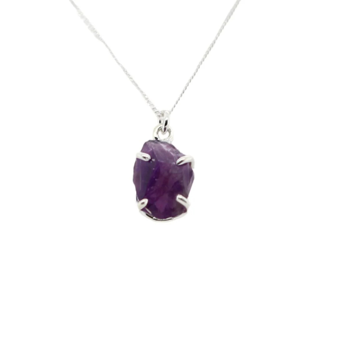 Rough Amethyst Necklace - Image 3