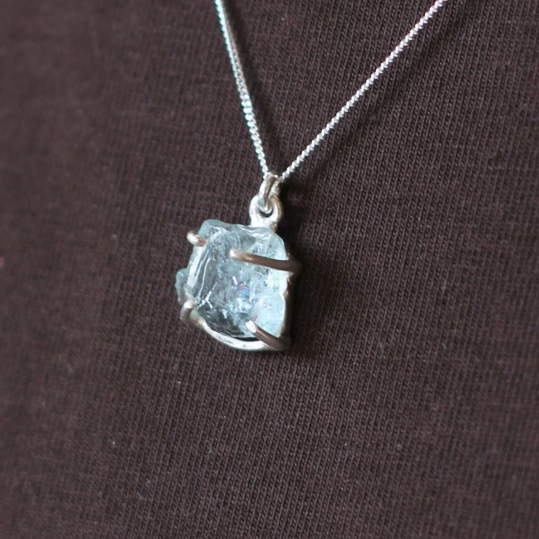 Rough Aquamarine Necklace - Image 2