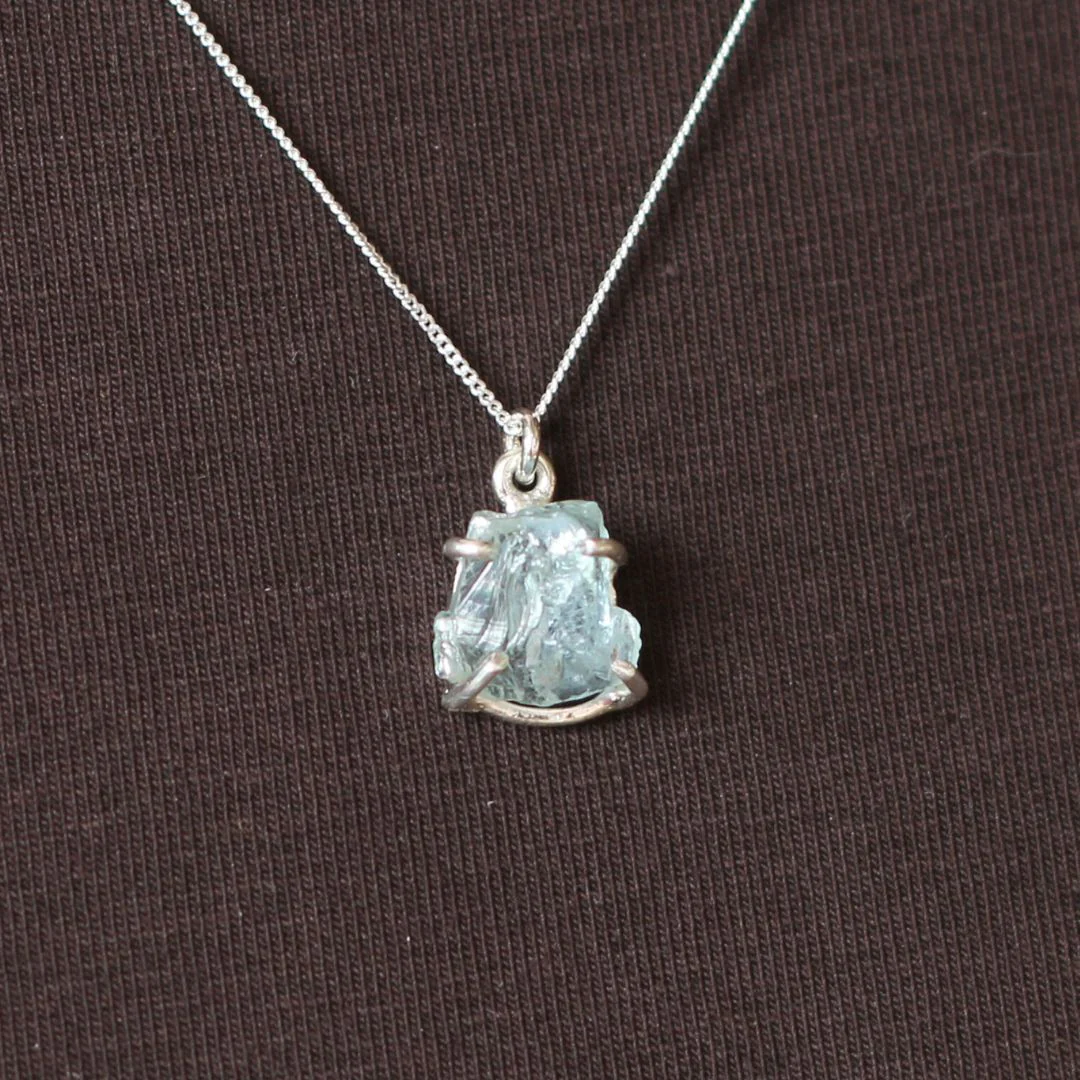 Rough Aquamarine Necklace - Image 3