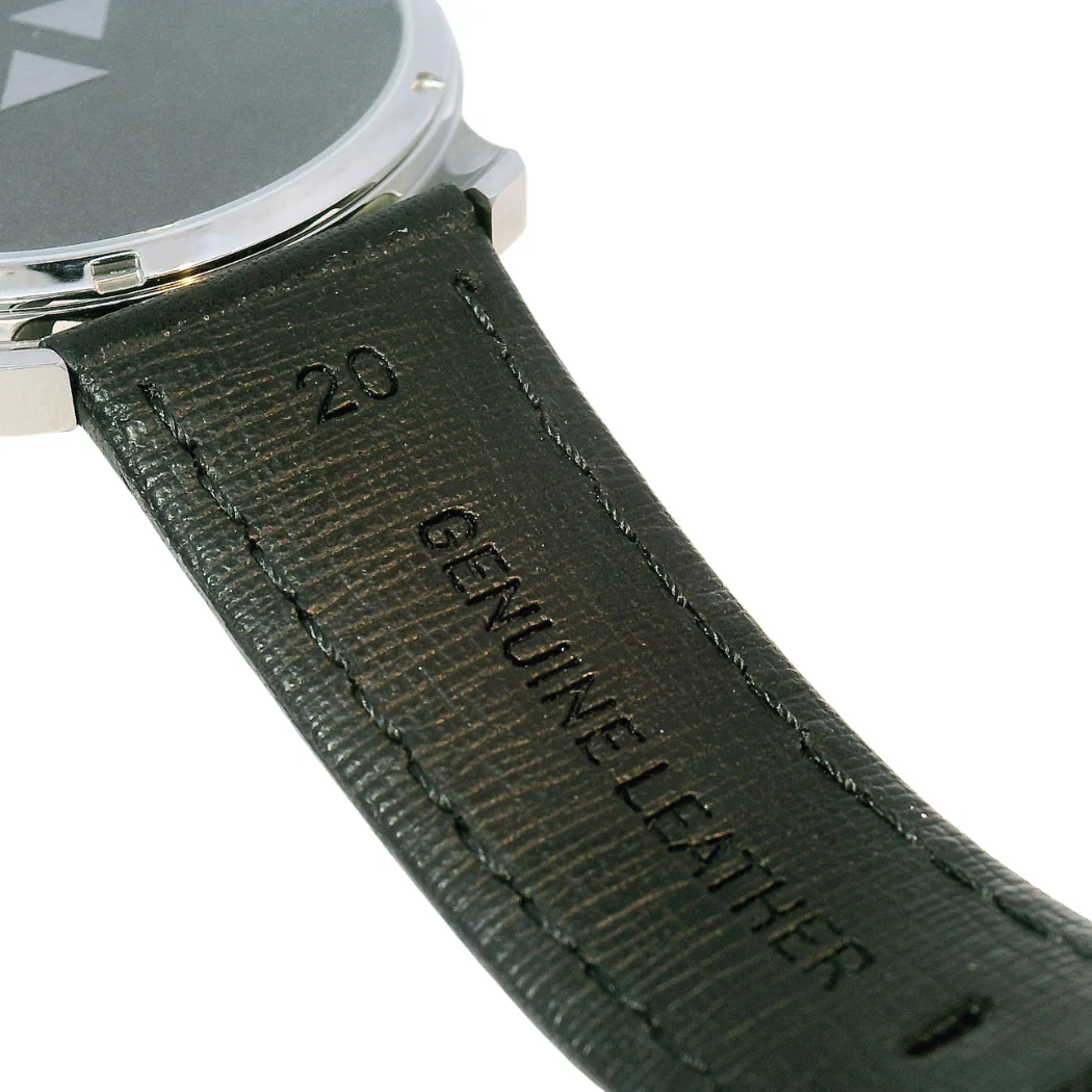Ruby Sparkle Mechanical Black Leather Watch - Image 5