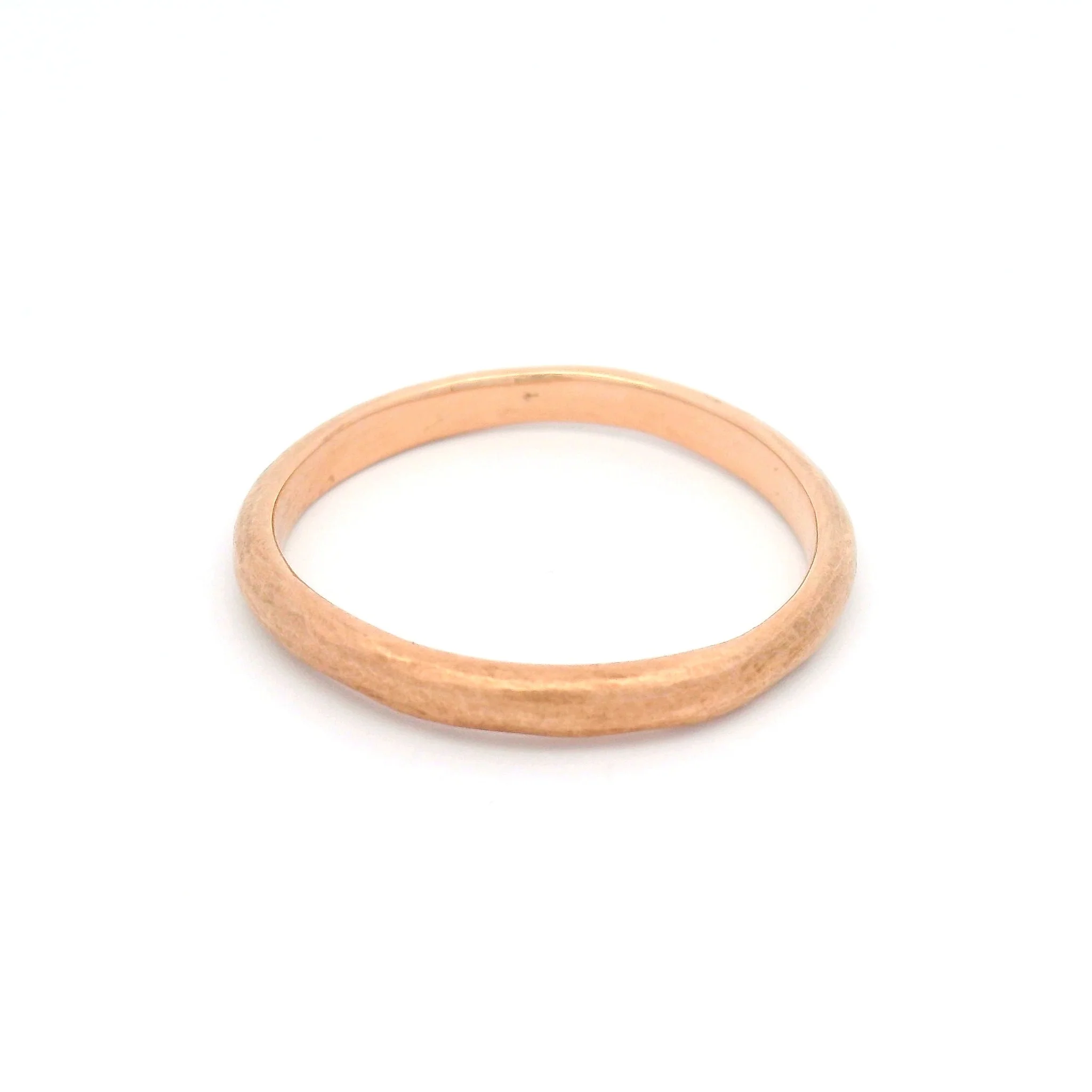 10k Rose Gold Satin Finish Band - Image 2
