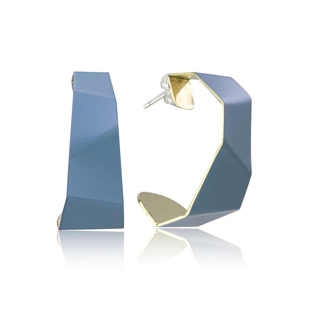 Sectional Hoop Earrings - Image 4