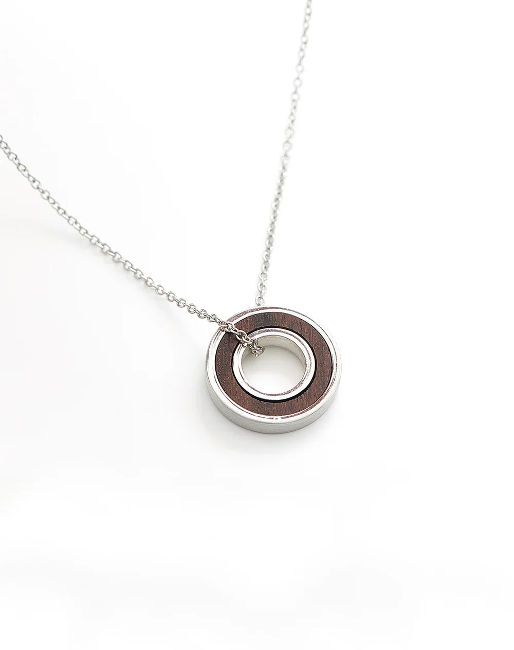 Silver Ring Inlay Pendant