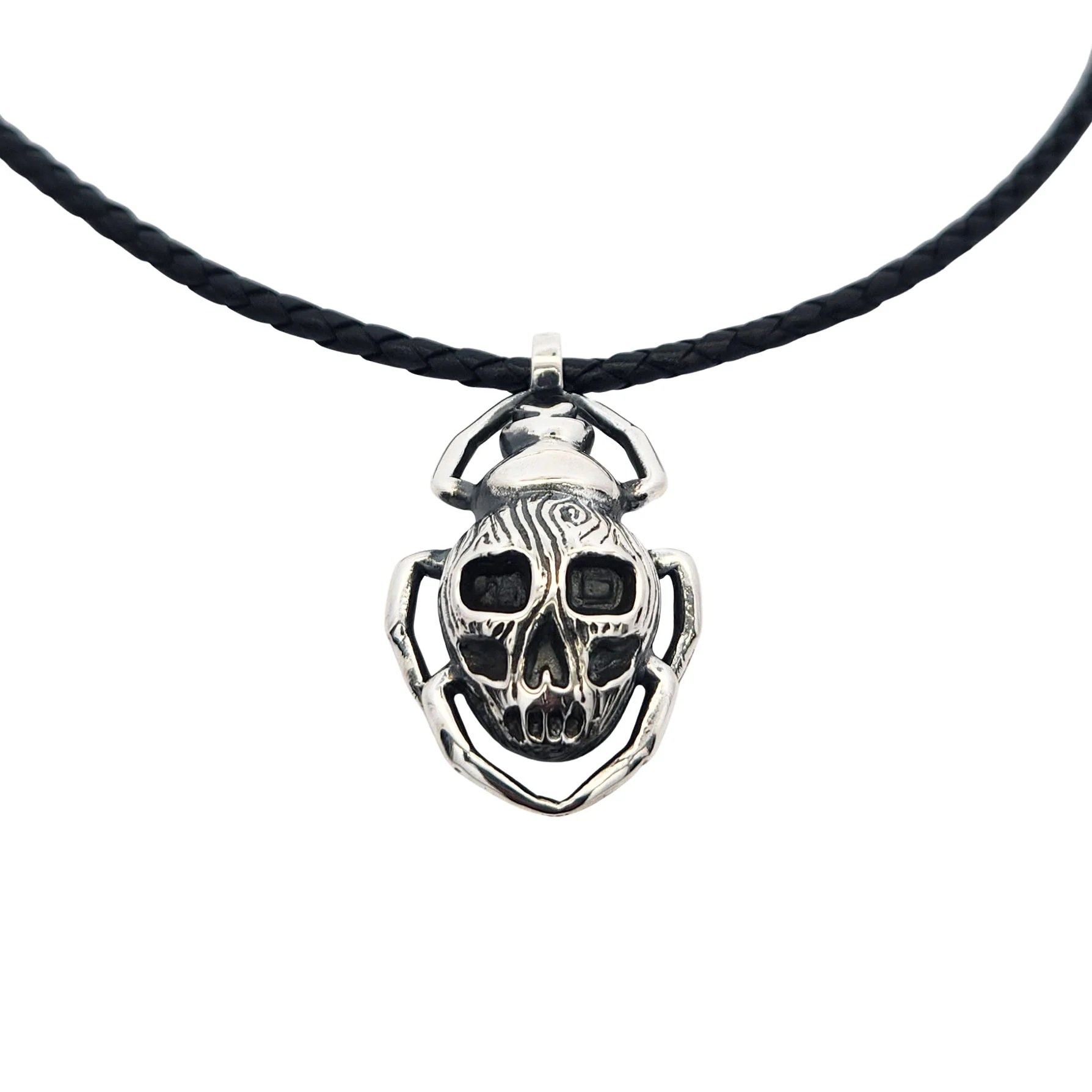 Skull Beetle Necklace