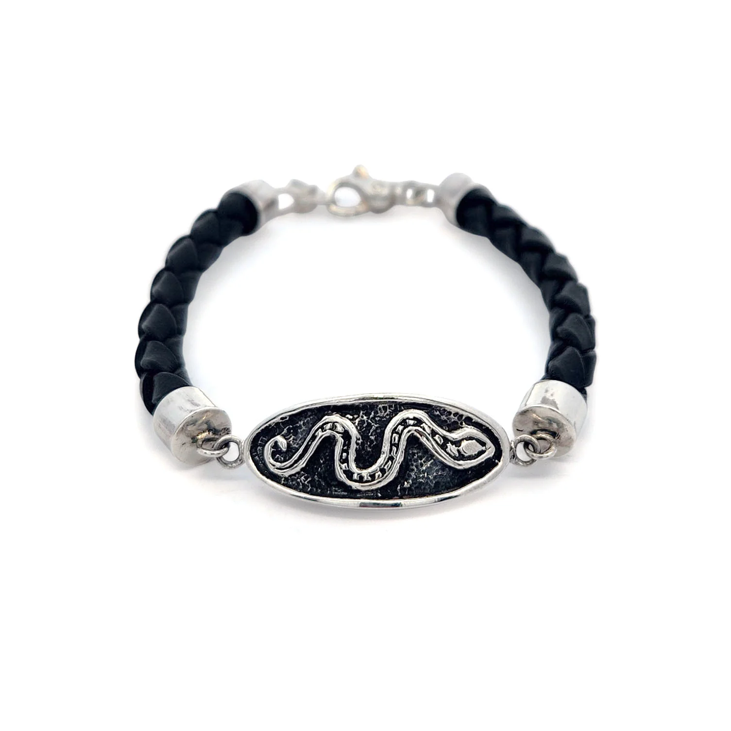 Snake Leather Cord Bracelet