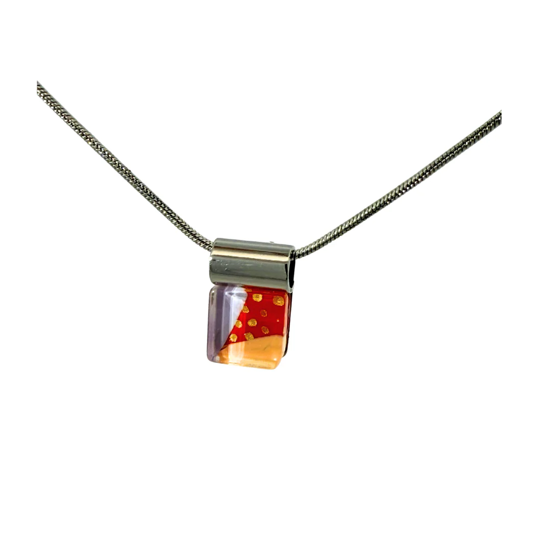 Square Glass Pendant - Image 3