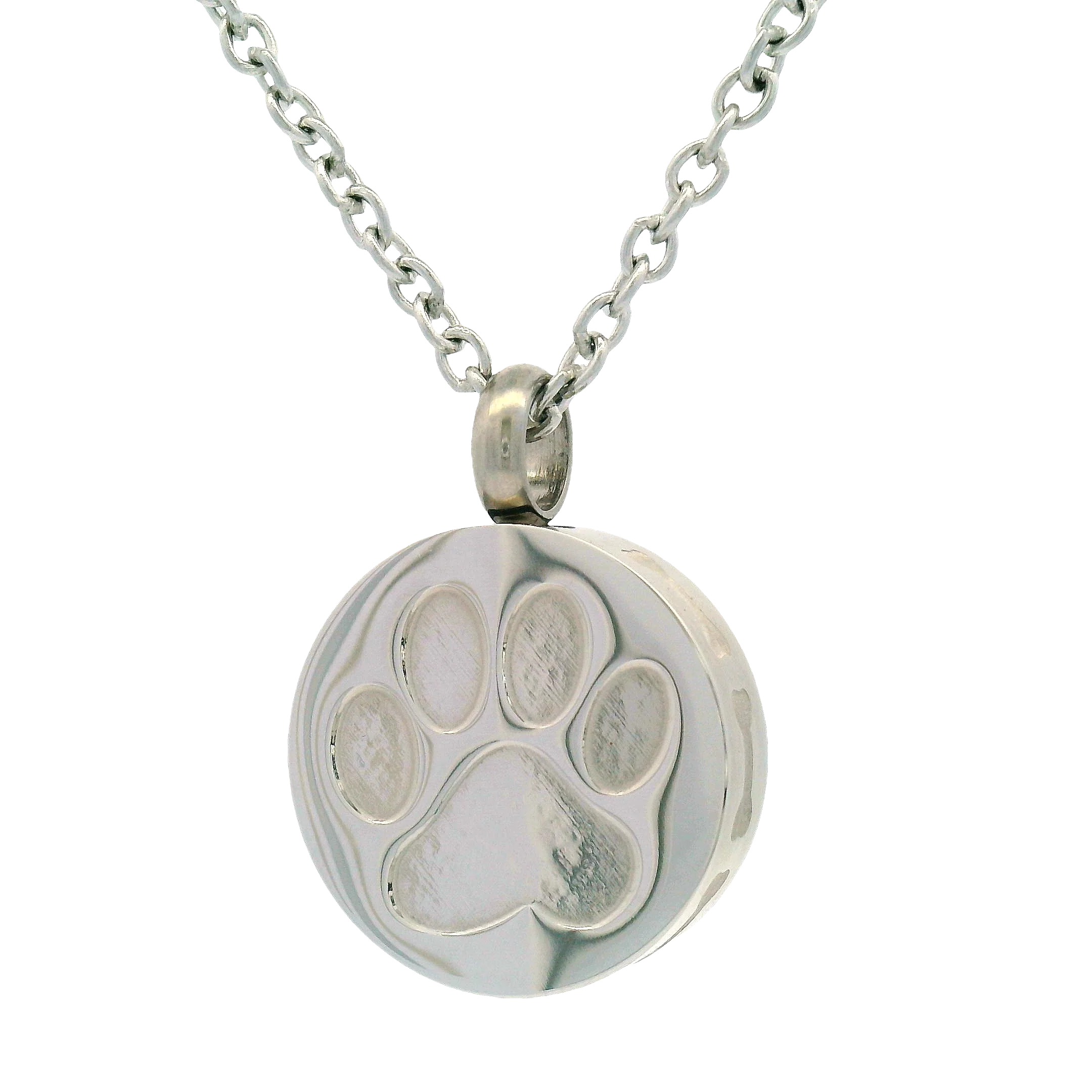 Stainless Steel Paw Urn Pendant - Image 2