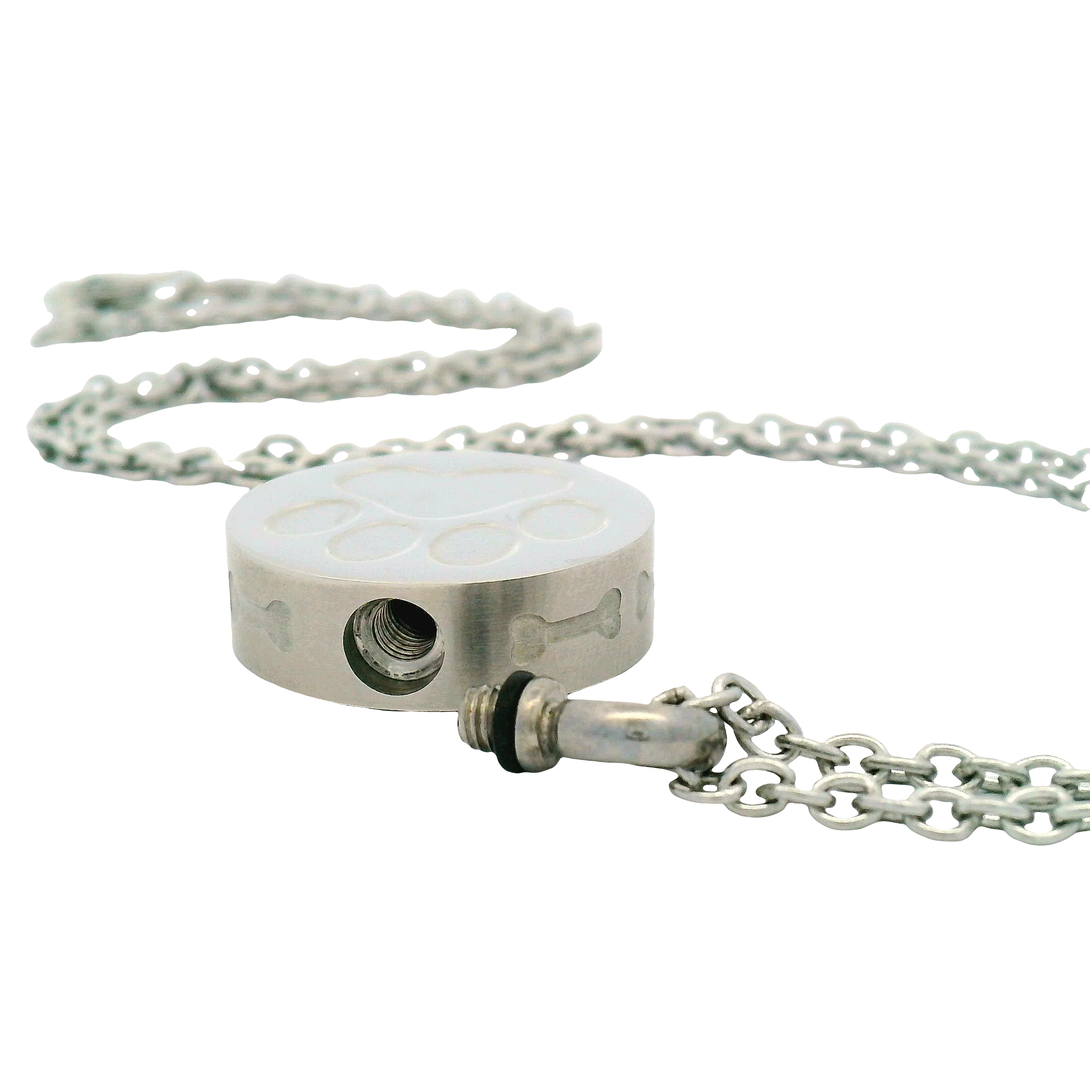 Stainless Steel Paw Urn Pendant - Image 9