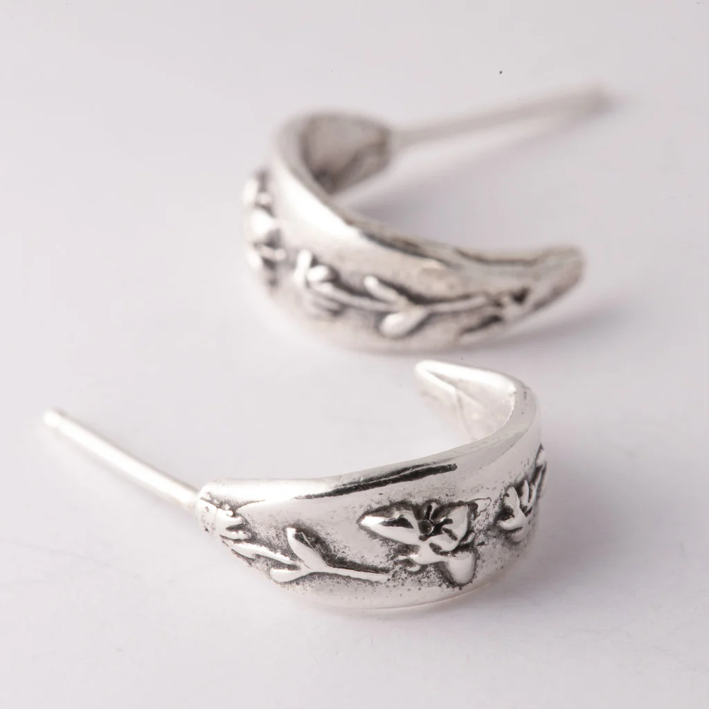 Sterling Silver Bee Huggy Earring - Image 2