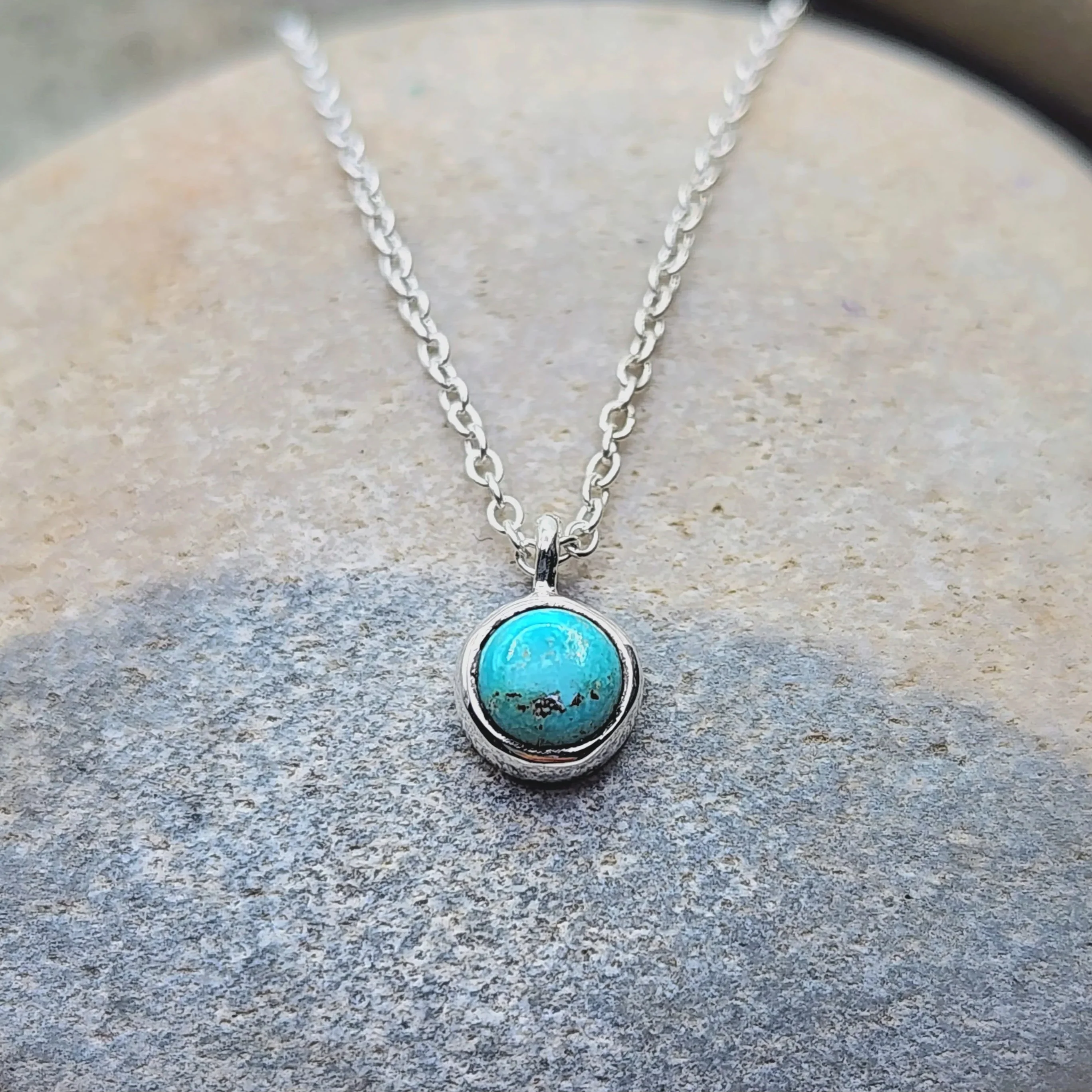 Turquoise December Birthstone Necklace - Image 2