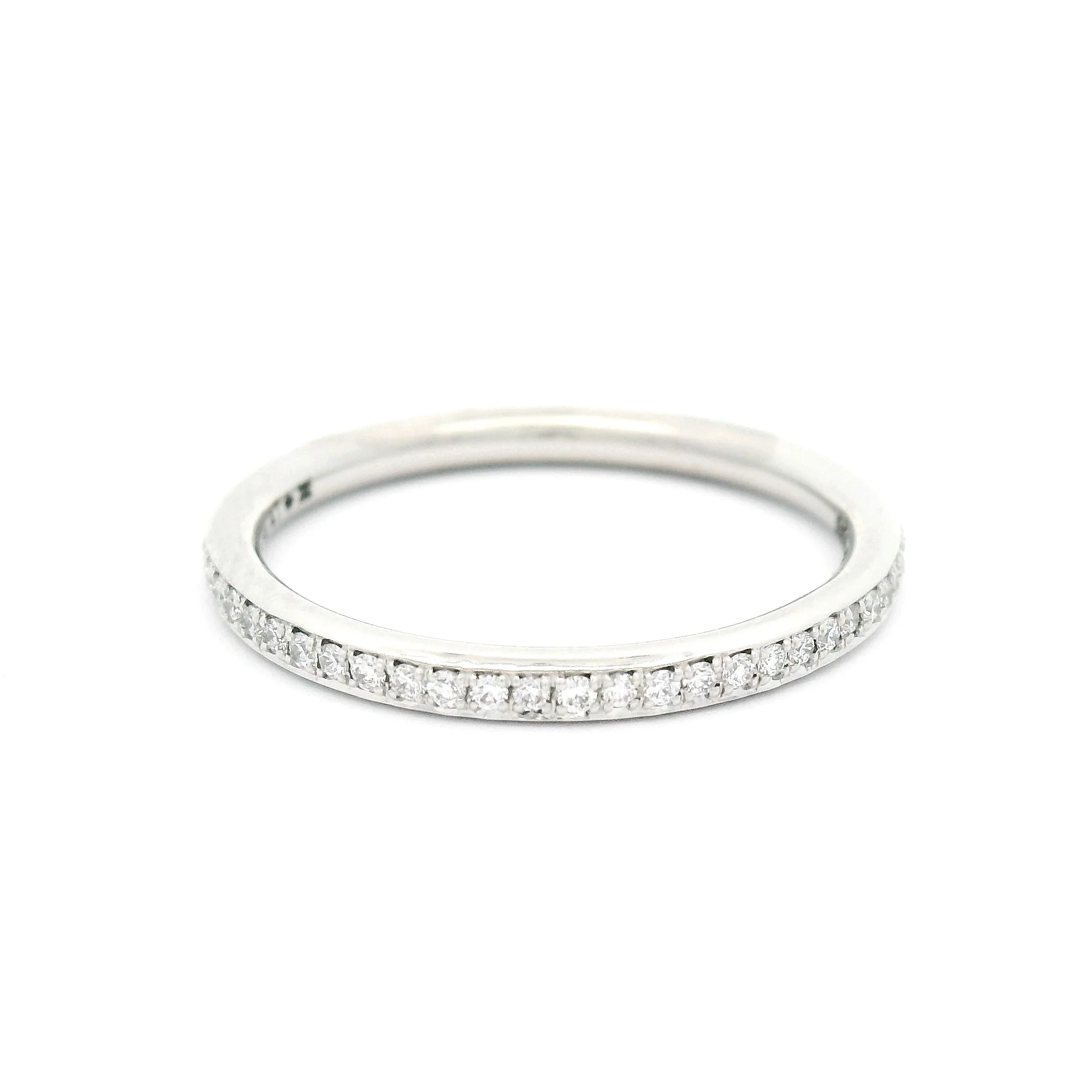 Platinum Bead-Set Eternity Band with 55 Diamonds - 0.27cts Total