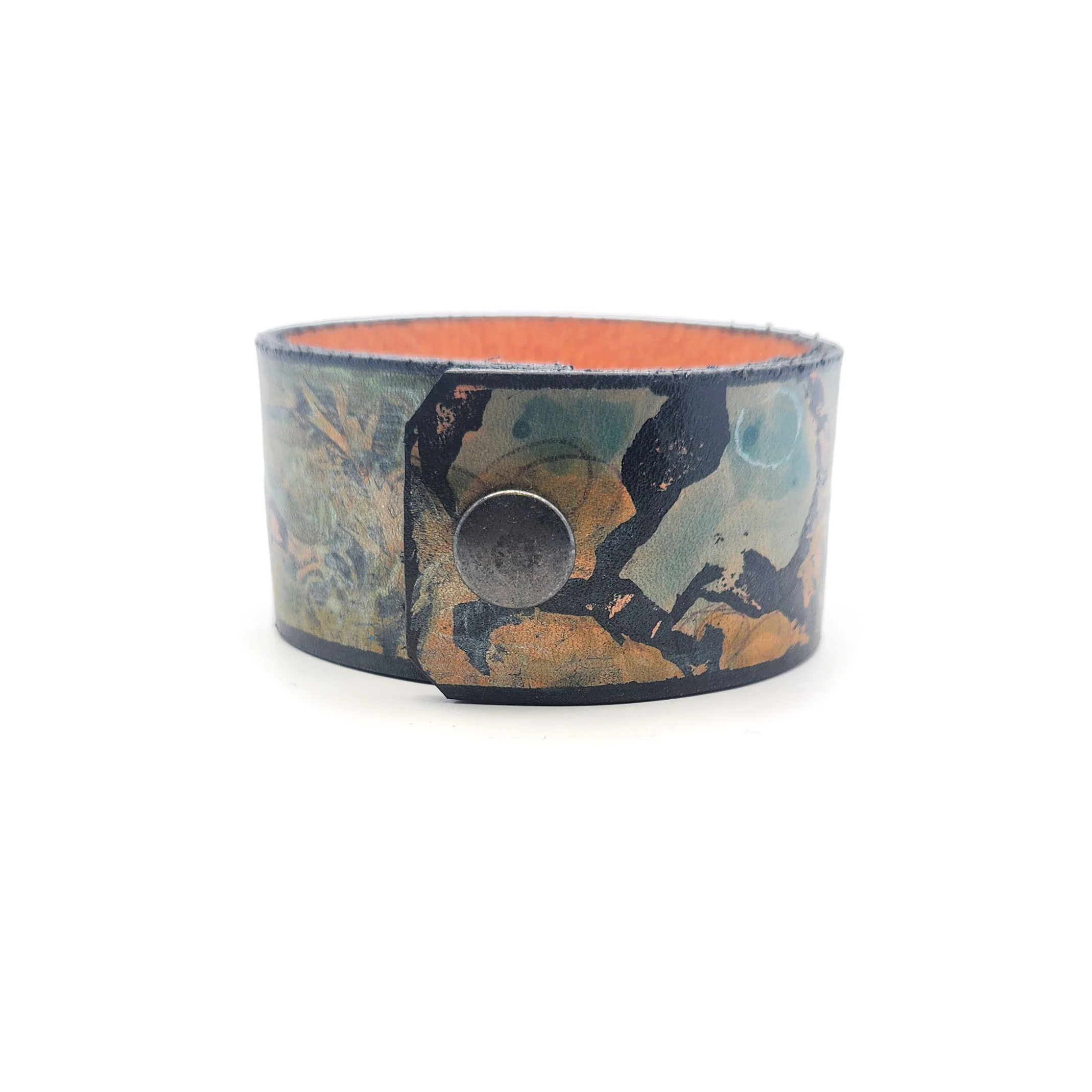 Wide Tuscan Leather Bracelet - Image 2