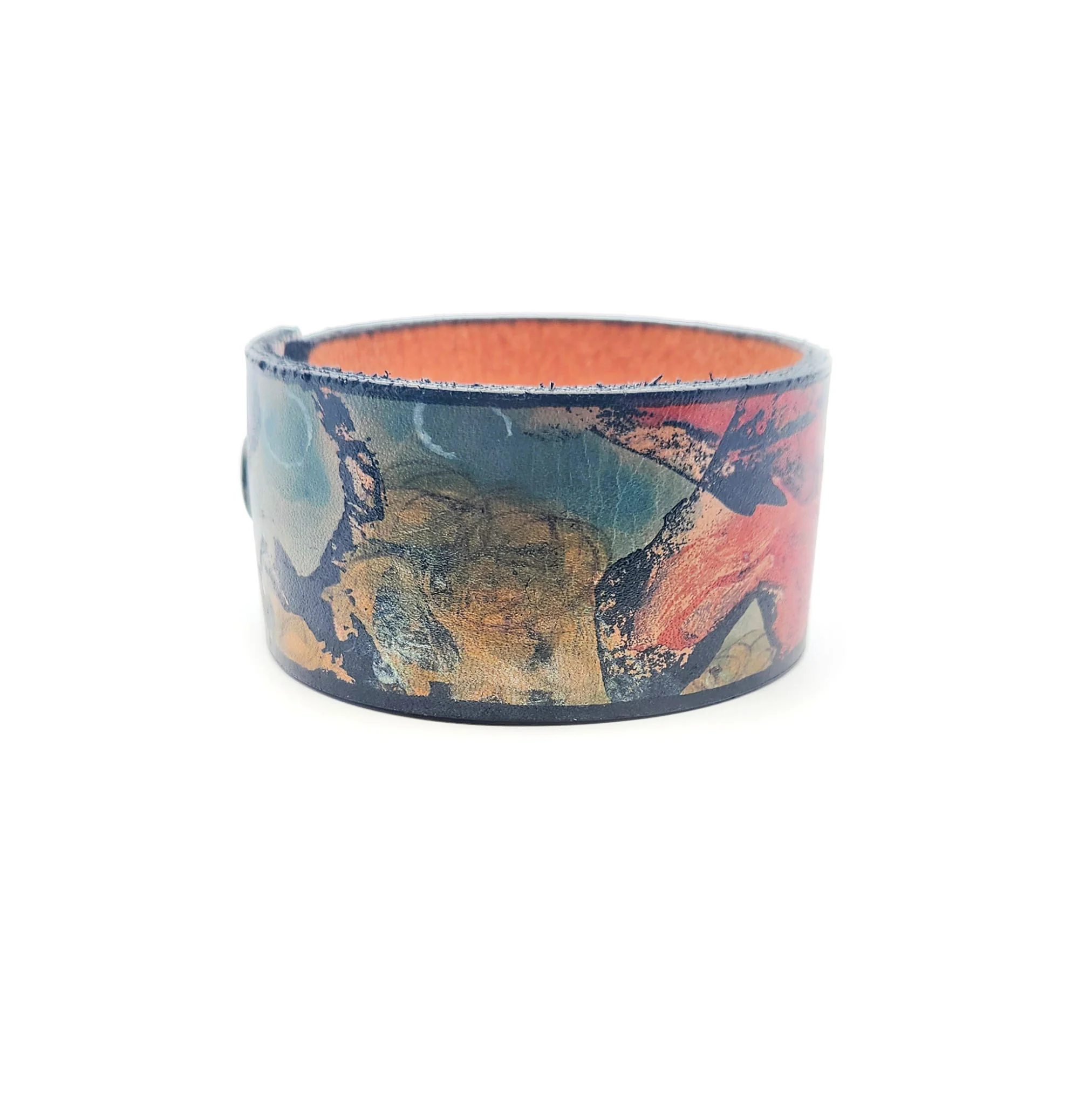 Wide Tuscan Leather Bracelet - Image 3